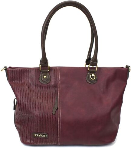 CHALA Laser Cut Crossbody Shoulder bag Tote Bag Faux Leather Plum (Flamingo) in Saudi Arabia