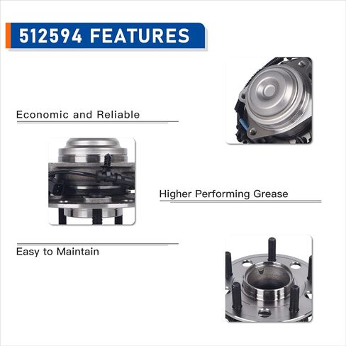 PAROD 512594 Rear Wheel Bearing and Hub Assembly Fit for Chrysler Pacifica 2017-2023, Voyager 2020-2023 w/ABS in Saudi Arabia