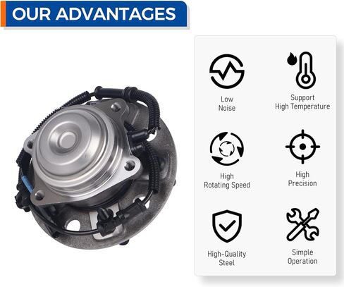 PAROD 512594 Rear Wheel Bearing and Hub Assembly Fit for Chrysler Pacifica 2017-2023, Voyager 2020-2023 w/ABS in Saudi Arabia