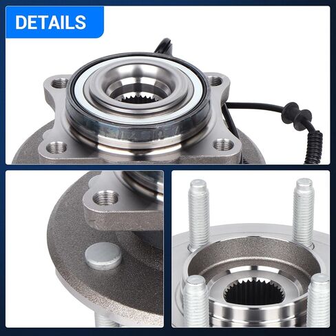 Autoround 541008 Rear Wheel Bearing and Hub Assembly Fit for 2007-2010 Ford Expedition, 07-10 Lincoln Navigator, 6 Lugs w/ABS, 2-Pack in Saudi Arabia