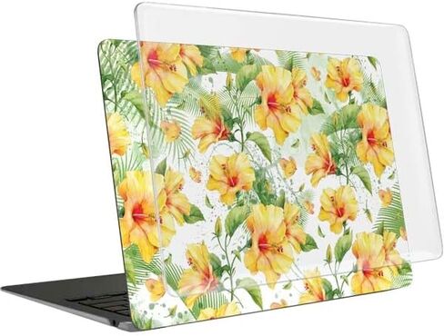 حقيبة كمبيوتر محمول Skinit بالإضافة إلى غلاف متوافق مع جهاز MacBook Air 15in (2023) - تصميم الكركديه الأصفر المرخص رسميًا in Kuwait