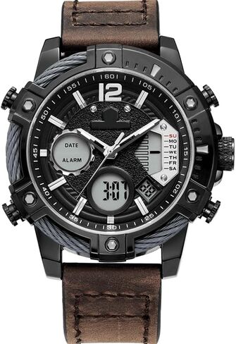 FEICE Men's Chronograph Sport Watch Japanese Quartz Analog-Digital Waterproof Watches Multifunctional Luminescent Industrial Style Punk Watch in Saudi Arabia