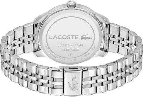 Lacoste Lisbon Men’s Quartz Watch - Bracelet, Three-Hand Sunray Dial with Stick Indexes, Polished Case, Crocodile Logo - Modern, Classic Timepiece - Gift for Him 42mm in Saudi Arabia