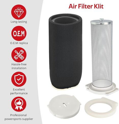 JAVIK Air Filter & Cage Holder With End Cap Kit For Yamaha Big Bear Raptor Wolverine Warrior Grizzly 350 600 660 1987-2013 O.E.M# 1UY-14458-01-00 in Saudi Arabia