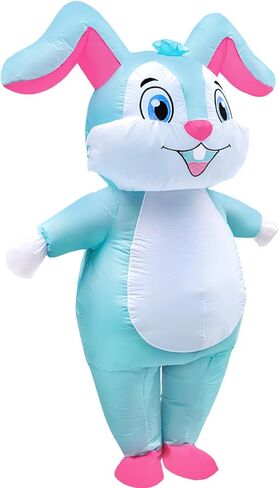 Inflatable Easter Bunny Costume Full Body Blow up Rabbit Costume Bunny Rabbit Outfit in Saudi Arabia