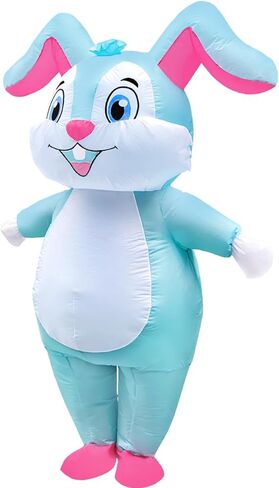 Inflatable Easter Bunny Costume Full Body Blow up Rabbit Costume Bunny Rabbit Outfit in Saudi Arabia