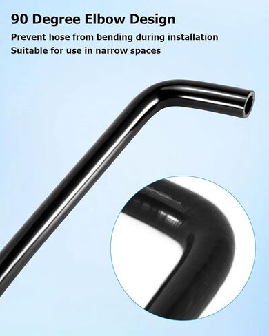 90 Degree Coolant Heater Hose LS & LT Swap Heater Hose Replace 551065, 4 Inch x 24 Inch Long 5/8Inch and 3/4 Inch, 2Pcs in Kuwait