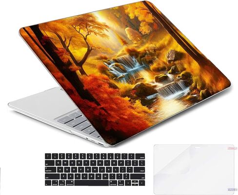Compatible with Surface Laptop Go 2/1 12.4 inch, Hard Shell Case with Keyboard Cover and Screen Protector (Models:2013&1943, 2022 2020 Release) - Waterfall MC21231 in Saudi Arabia