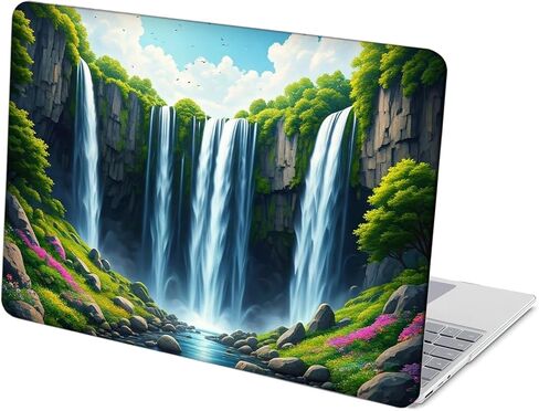 Compatible with Surface Laptop Go 2/1 12.4 inch, Hard Shell Case with Keyboard Cover and Screen Protector (Models:2013&1943, 2022 2020 Release) - Waterfall MC21231 in Saudi Arabia