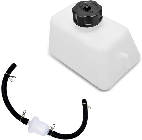 Fuel Petrol Tank, Coolant Reservoir Tank, Plastic Gas Tank with Oil Filter and Pipes, Fit for Quad Dirt Atv Scooter 2 Stroke 43cc 45cc 47cc (White) in Kuwait