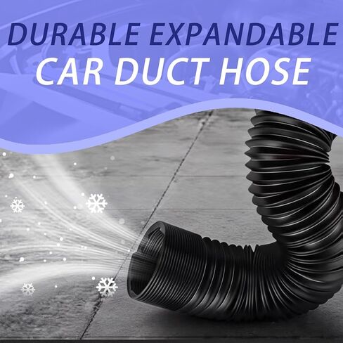 3" Diameter Air Intake Hose for Car,Flexible Air Intake Tube Extendable Up to 39.37",Universal Adjustable Car Airs Duct Hose Cars Accessories for Most Automotive,Truck in Kuwait