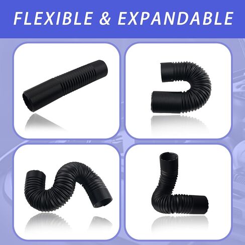 3" Diameter Air Intake Hose for Car,Flexible Air Intake Tube Extendable Up to 39.37",Universal Adjustable Car Airs Duct Hose Cars Accessories for Most Automotive,Truck in Kuwait