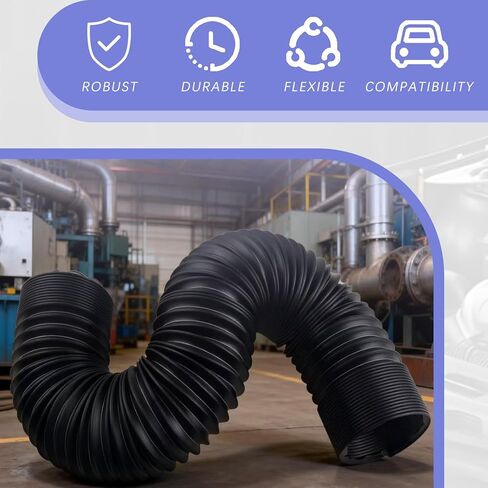 3" Diameter Air Intake Hose for Car,Flexible Air Intake Tube Extendable Up to 39.37",Universal Adjustable Car Airs Duct Hose Cars Accessories for Most Automotive,Truck in Kuwait