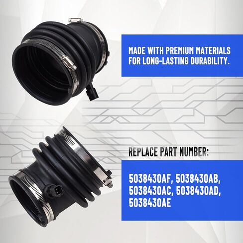 5038430AF Air Intake Hose Compatible with 2012-2014 Chrysler 300 2012-2023 Dodge Charger 6.4L V8 & Engine 2011-2023 Dodge Challenger in Saudi Arabia