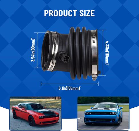 5038430AF Air Intake Hose Compatible with 2012-2014 Chrysler 300 2012-2023 Dodge Charger 6.4L V8 & Engine 2011-2023 Dodge Challenger in Saudi Arabia