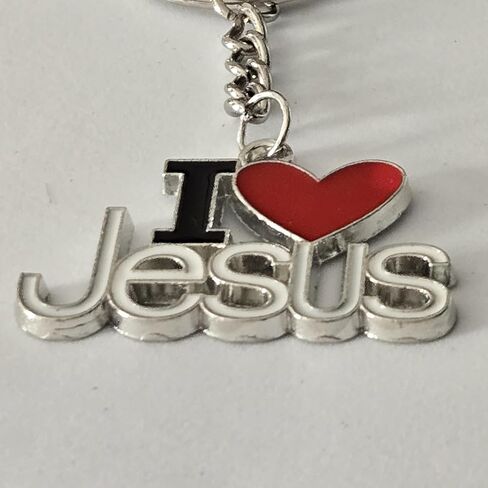 I Love Jesus Keychain Christian Faith Accessory Easter Gift for Believers Inspirational Key Chain in Saudi Arabia