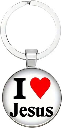 I Love Jesus Keychain Christian Faith Accessory Easter Gift for Believers Inspirational Key Chain in Saudi Arabia