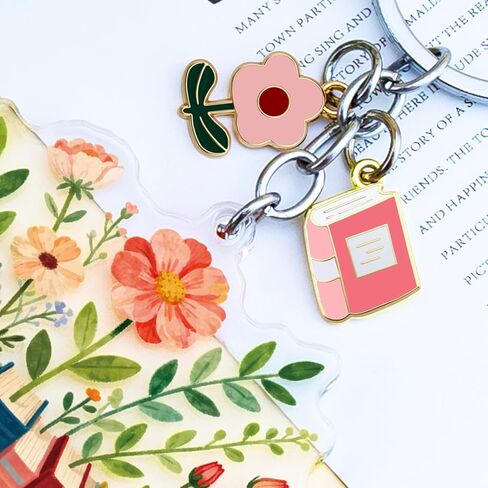 Book Lovers Gifts Bookish Acrylic Keychains for Women Book Accessories For Reading Lovers Librarian Bookish Group Club Gifts Reading Accessories for Girls Daughter Sister Bookshelf Decor Ideas in Kuwait