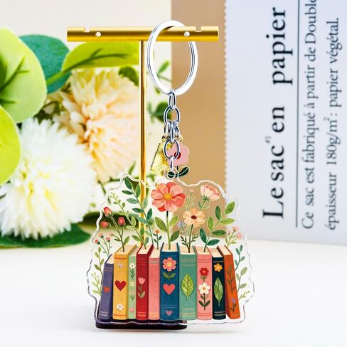 Book Lovers Gifts Bookish Acrylic Keychains for Women Book Accessories For Reading Lovers Librarian Bookish Group Club Gifts Reading Accessories for Girls Daughter Sister Bookshelf Decor Ideas in Kuwait