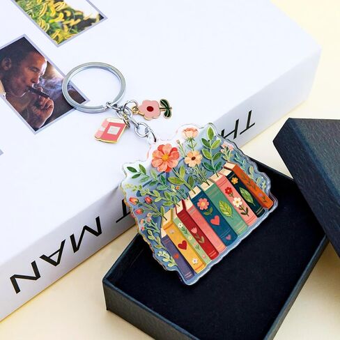 Book Lovers Gifts Bookish Acrylic Keychains for Women Book Accessories For Reading Lovers Librarian Bookish Group Club Gifts Reading Accessories for Girls Daughter Sister Bookshelf Decor Ideas in Kuwait