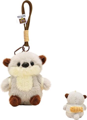 Cute Otter Keychain–Bag Charms Plush Keychains for Backpacks Purses Handbags & Car Keys,Birthday Gift for Women in Kuwait