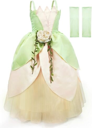 Princess Tinker Bell Halloween Costume for Girls, Birthday Party Fairy Dress Up, Special Occasion Dress with Wings in Kuwait
