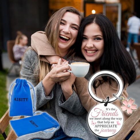Aisity Best Friend Keychain for Women Unique Friendship Gifts for Women Friends Small Gift for Friends Female Teen Girls Cute Christmas Birthday Mothers Day Gifts for Women in Kuwait