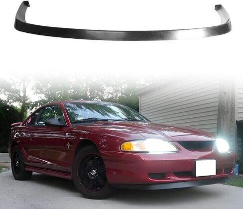 جناح ممتص الصدمات الأمامي متوافق مع سيارة فورد موستانج 1994-1998 (باستثناء SVT Cobras)، واقي الذقن الأمامي غير المطلي باللون الأسود طراز GT in Saudi Arabia