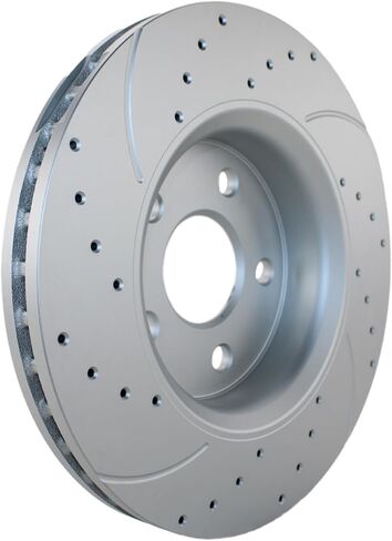 Bison Performance Pair Set of 2 Front Drilled Slotted Coated 330mm Vented 5 Lugs Brake Disc Rotors for Dodge Durango Jeep Grand Cherokee in Saudi Arabia