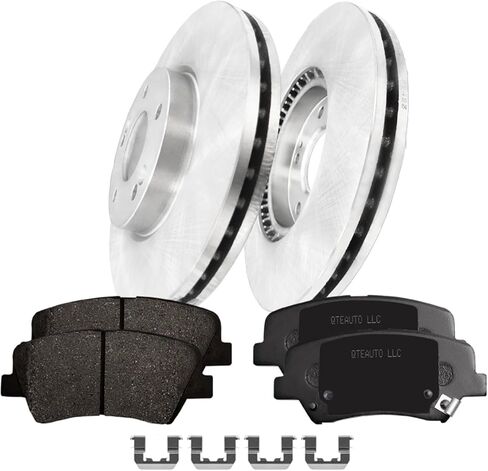 PM Auto Set of 6 Front 280mm Disc Brake Rotors-Ceramic Brake Pad kit Replacement For 2011-2016 Hyundai Elantra in Saudi Arabia