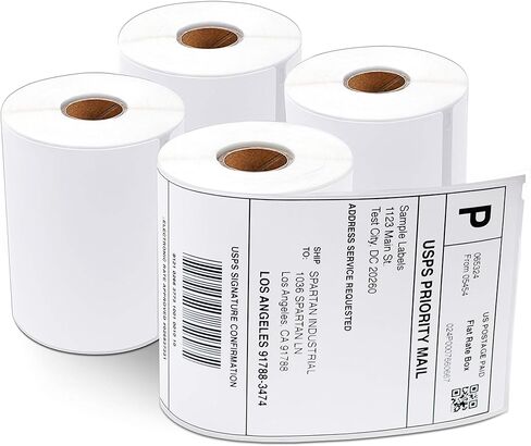 Aegis Adhesives - Replacement for DYMO 1744907 (8 Rolls, 1760 Labels) 4" X 6" Direct Thermal Shipping Labels - Compatible with LabelWriter 4XL Printer (NOT 5XL) in Kuwait