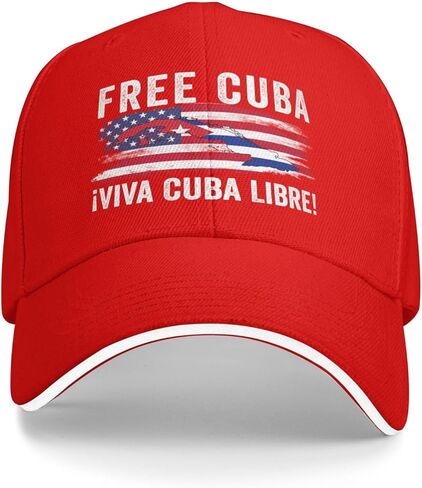 Free Cuba hat Viva Cuba Libre Patria Y Vida Cuban Flag Baseball Cap Navy in Kuwait