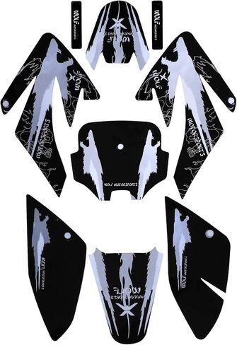 Complete Sticker Graphics Plastic Body Kit for CRF70 CRF 70 Dirt Pit Bike Motorcycle (Style 2) in Kuwait