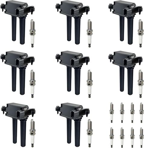 UF504 Coil Packs and Spark Plugs set of 8 Fits for 5.7 V8 HEMI Dodge Ram 1500 2500 3500, For Dodge Challenger Charger Durango Chrysler 300 Jeep Grand Cherokee 5.7L 6.1L 2005-2016 Coil Packs OE# C1526 in Saudi Arabia