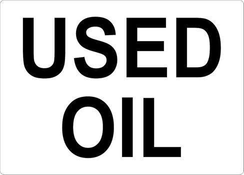 Leetprints Laminated Vinyl Decal for Used Oil - Automotive Storefront Window Advertising - Multiple Sizes, Customizable Stickers, As Shown in Product Picture in Saudi Arabia