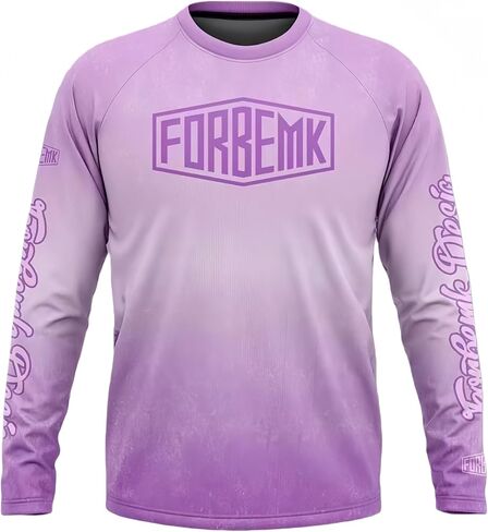 قميص FORBEMK Kids MTB لركوب الدراجات، قميص شبابي بأكمام طويلة لركوب الدراجات، عامل حماية من الأشعة فوق البنفسجية 50+ مسامي ماص للرطوبة لركوب الدراجات على الطرق وركوب إندورو in Kuwait