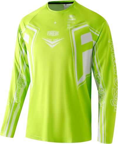 FORBEMK Kids MTB Cycling Jersey,Youth Long Sleeve Bike Shirt, UPF 50+ Breathable Moisture-Wicking for Trail & Enduro Riding in Saudi Arabia