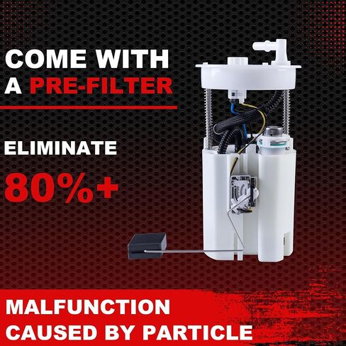 Electric Fuel Pump Assembly w/Sending Unit Compatible for 2008-2012 Honda Accord 2009-2014 Acura TSX L4 2.4L Replace E8922M in Saudi Arabia
