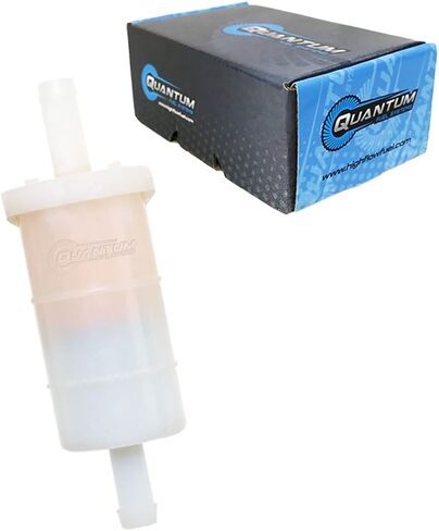 QFS External Fuel Pump (8mm Barbs) w/Fuel Filter for Yamaha V Star 650/1100, Royal Star, FZS600 Fazer, Virago 535 & More (1987-2016) in Saudi Arabia