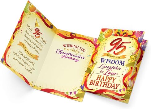 بطاقة عيد الميلاد الـ 95 من Prime Greetings، مصنوعة في أمريكا، صديقة للبيئة، سميكة من البطاقات مع ظرف ممتاز 5 بوصة × 7.75 بوصة، معبأة في بريد واقٍ in Saudi Arabia