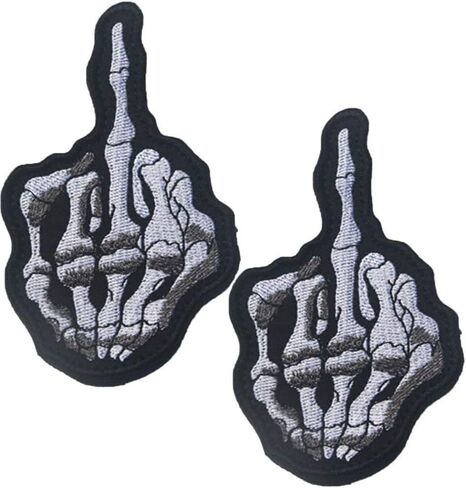 QTao UPA134 Hook & Loop This is My Safety Finger Funny Tactical Morale Patch Bundle 2 Pieces (Color-This is My Safety) in Saudi Arabia