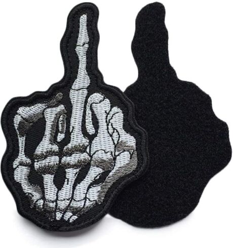 QTao UPA134 Hook & Loop This is My Safety Finger Funny Tactical Morale Patch Bundle 2 Pieces (Color-This is My Safety) in Saudi Arabia
