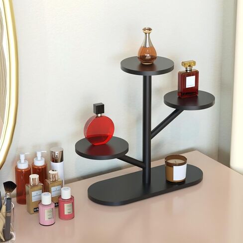 NiHome Tree-Shaped Bamboo Display Stand for LEGO Botanical Collection Sets, Multi-Tier Showcase Figurine Display Shelf Riser for Collectibles and Room Decor, Perfume Riser Holder, Tabletop Plant Stand in Saudi Arabia