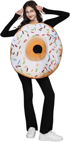 EraSpooky Adult Delicious Donut Costume Funny Doughnut Outfits for Men Women in Saudi Arabia