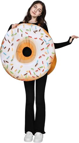 EraSpooky Adult Delicious Donut Costume Funny Doughnut Outfits for Men Women in Saudi Arabia