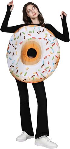 EraSpooky Adult Delicious Donut Costume Funny Doughnut Outfits for Men Women in Saudi Arabia
