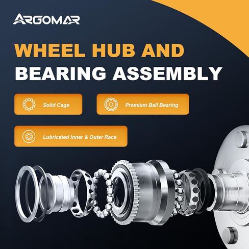 2PC 513296 Front Wheel Hub and Bearing Assembly Fit for Infiniti JX35 2012, QX50 19-21,QX60 14-20, Wheel Bearing for Nissan Altima 08-18, Altima 13-18, Maxima 16-23, Murano 15-19, Pathfinder 13-20 in Kuwait