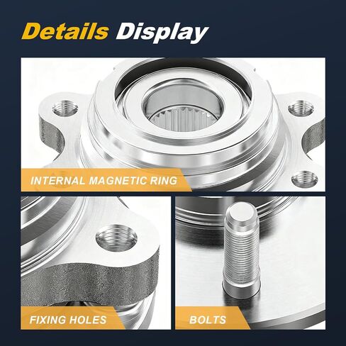 2PC 513296 Front Wheel Hub and Bearing Assembly Fit for Infiniti JX35 2012, QX50 19-21,QX60 14-20, Wheel Bearing for Nissan Altima 08-18, Altima 13-18, Maxima 16-23, Murano 15-19, Pathfinder 13-20 in Kuwait