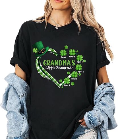 Personalized St. Patrick’s Day T-Shirt, Custom Text, Name and Number, Unisex Holiday Shirt, St. Patrick’s Day Gifts in Saudi Arabia