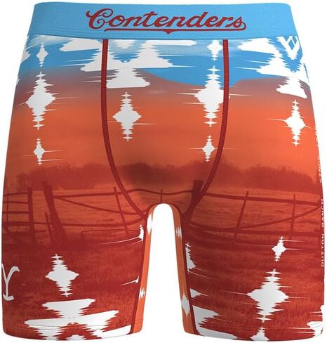 Contenders x Yellowstone - ملابس داخلية Ranch Sunset للرجال - ملابس داخلية فائقة النعومة قابلة للتمدد + لا راحة أثناء الركوب - معدات الأداء اليومي in Kuwait